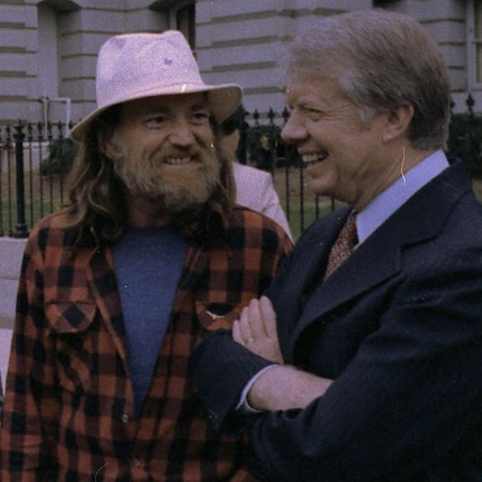 Willie Nelson and Jimmy Carter