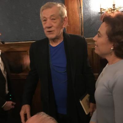 Ian McKellen with Debbie
