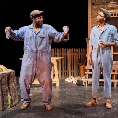Carl Stewart and Donte' Bynum in August Wilson's FENCES. Photo Credit: DJ Corey Photography