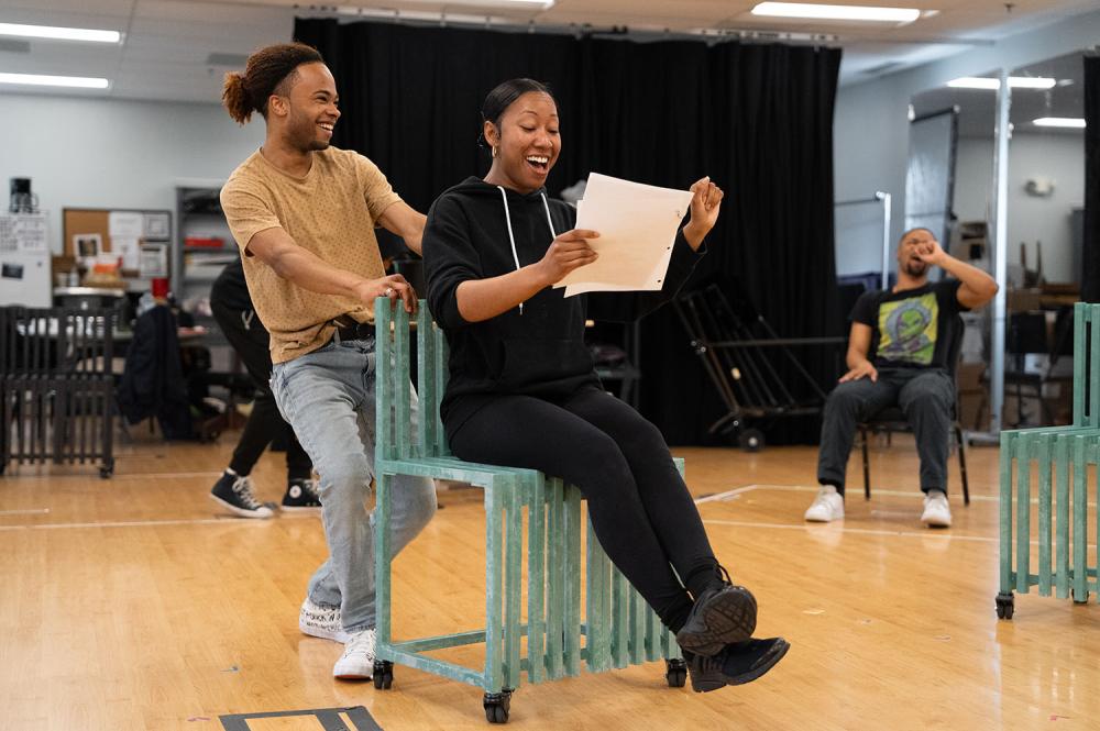 Long Way Down in rehearsal